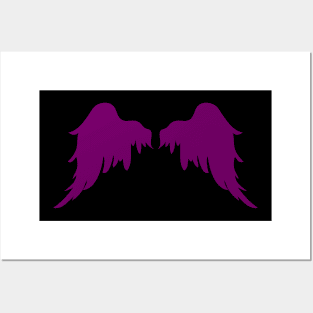 Dark Purple Wings Posters and Art